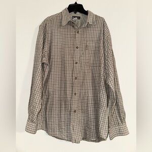 Columbia Brown Plaid Button Down Shirt